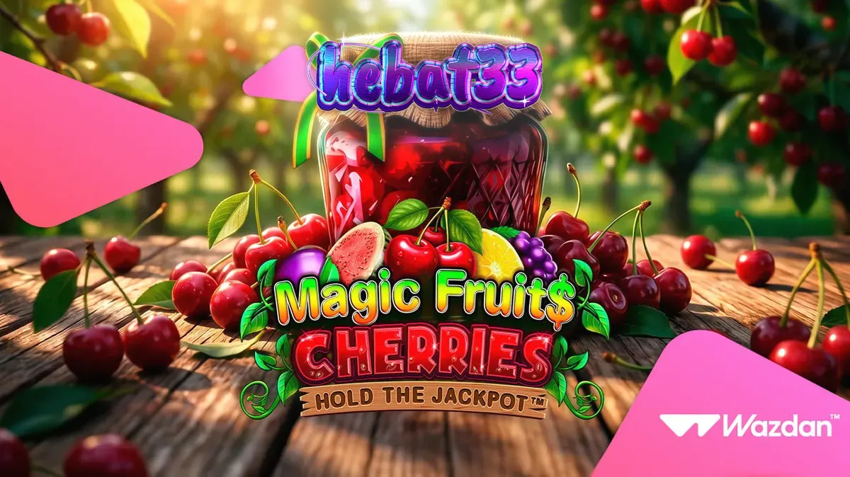 Tampilan visual slot Magic Fruit$: Cherries dengan simbol buah klasik dan elemen modern